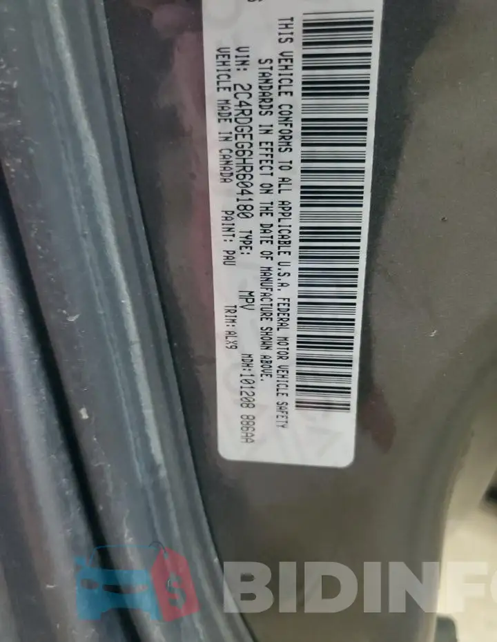 2C4RDGEG6HR604180 Photo# 14