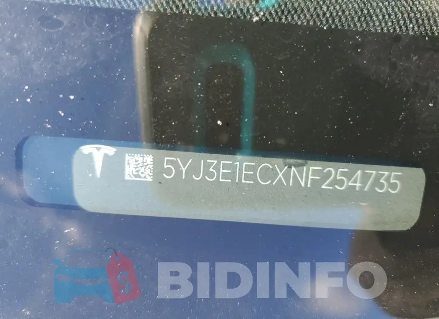 5YJ3E1ECXNF254735 Photo# 12