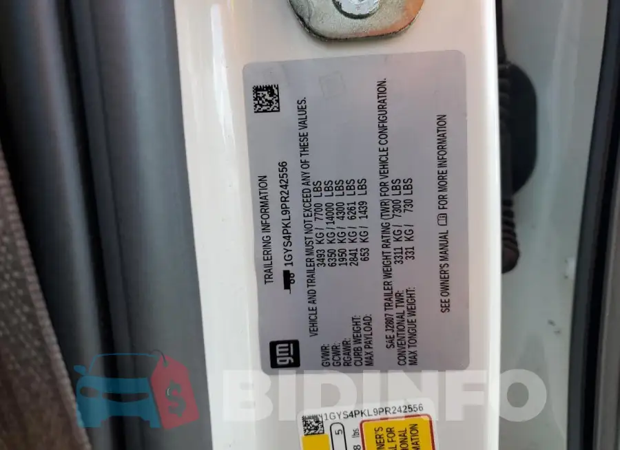 1GYS4PKL9PR242556 Photo# 13