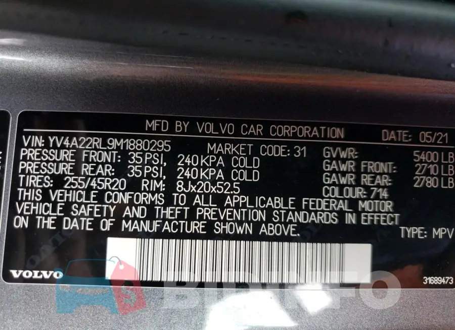 YV4A22RL9M1880295 Photo# 13