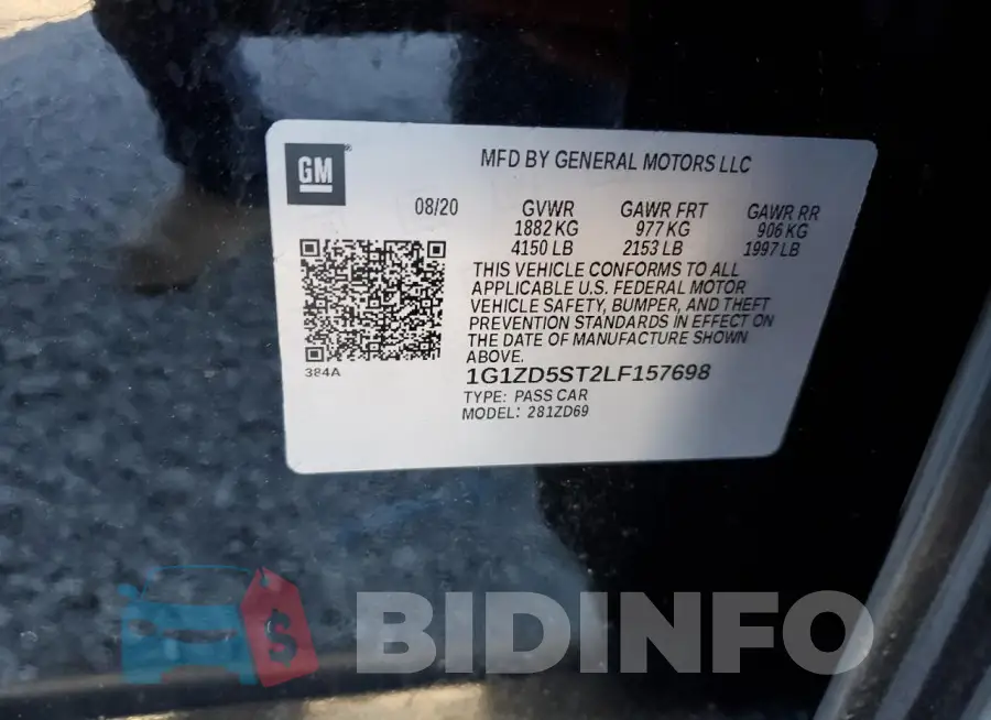 1G1ZD5ST2LF157698 Photo# 12