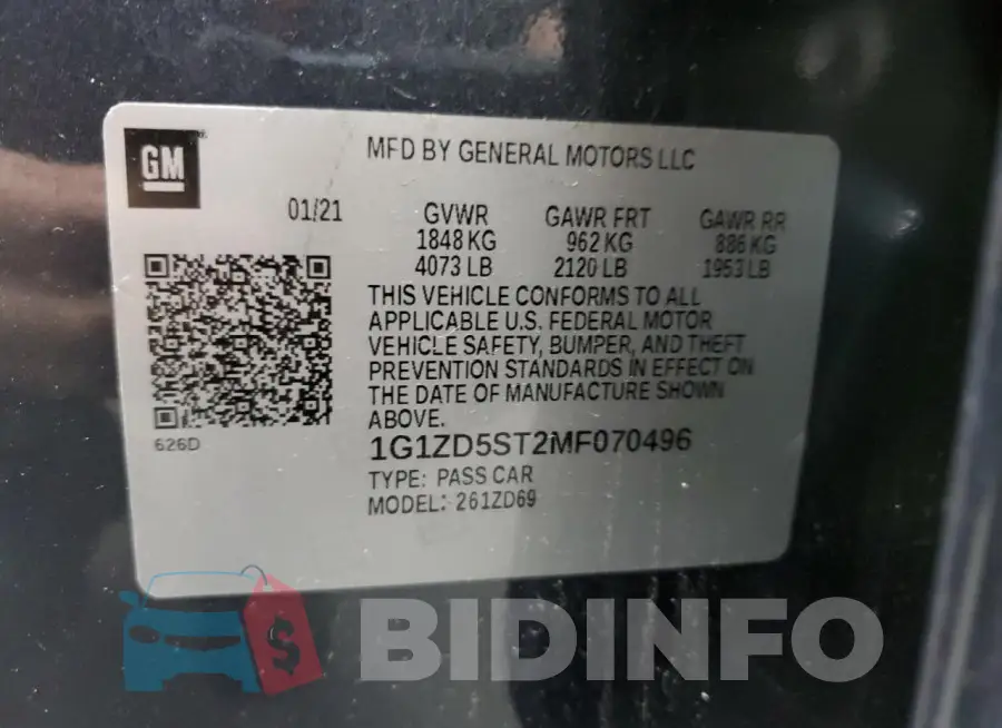 1G1ZD5ST2MF070496 Photo# 13