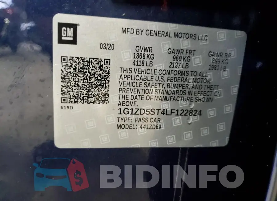 1G1ZD5ST4LF122824 Photo# 12