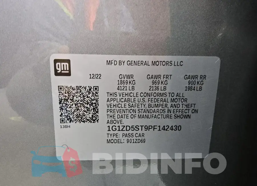 1G1ZD5ST9PF142430 Photo# 12