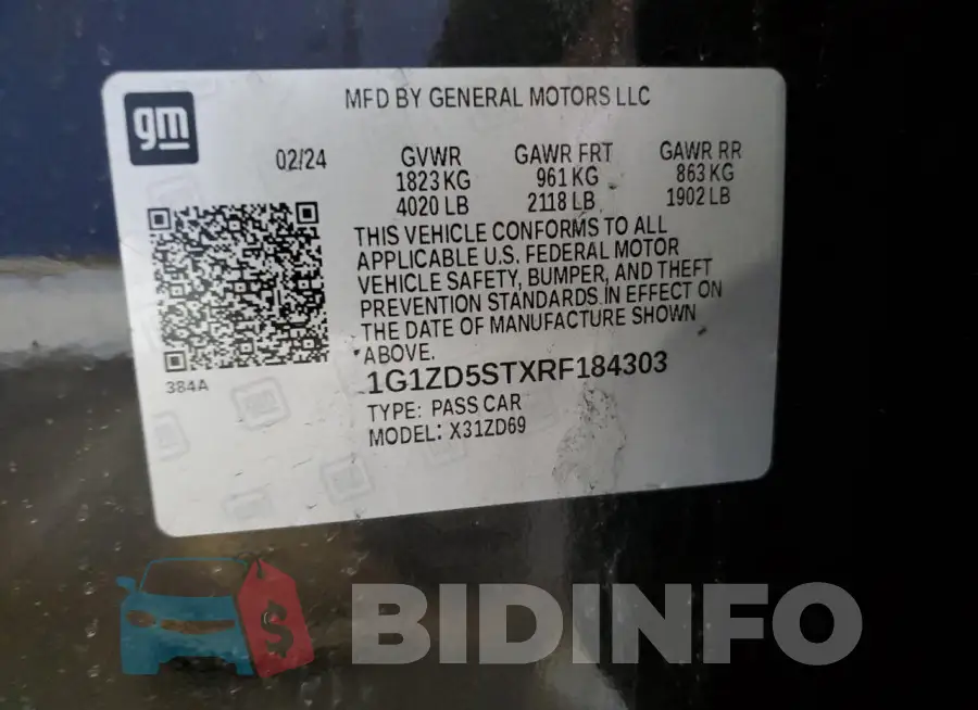 1G1ZD5STXRF184303 Photo# 12