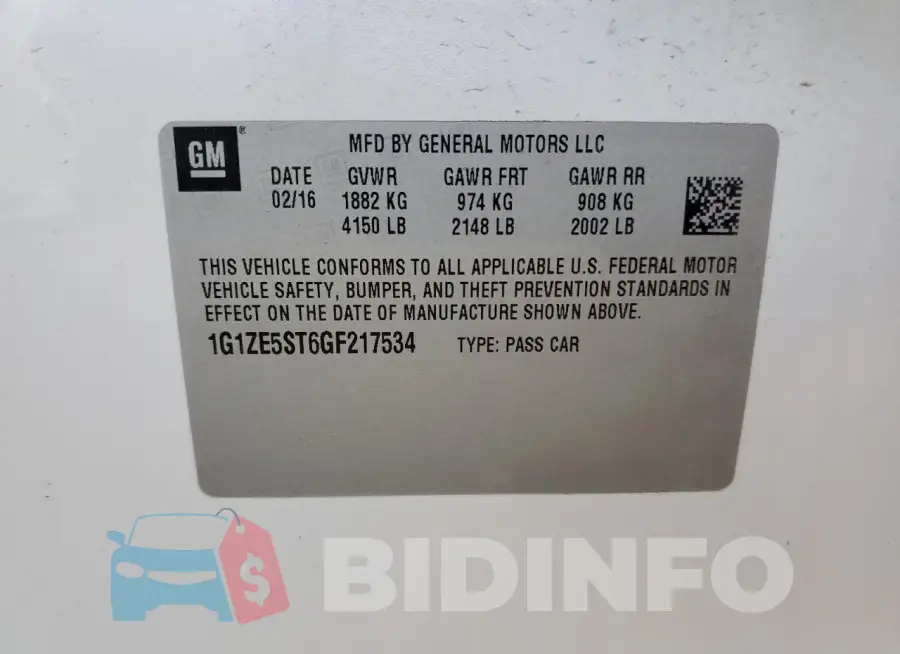1G1ZE5ST6GF217534 Photo# 12