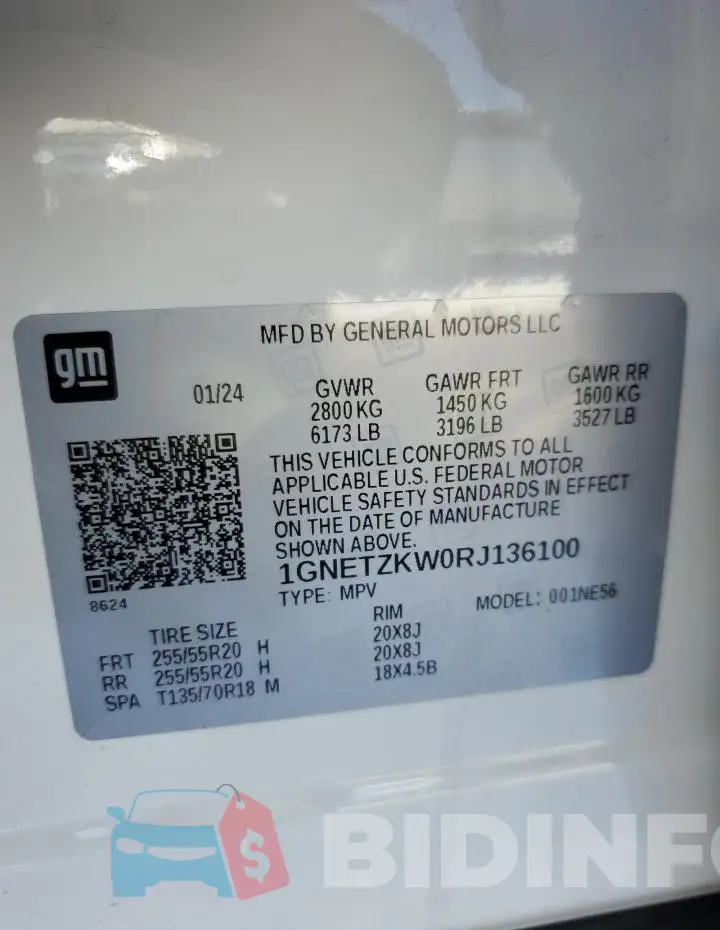 1GNETZKW0RJ136100 Photo# 14