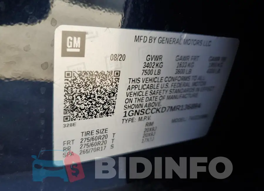 1GNSCCKD7MR136894 Photo# 13