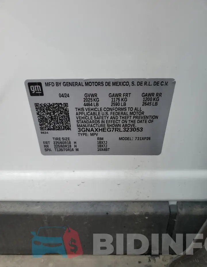 3GNAXHEG7RL323053 Photo# 13