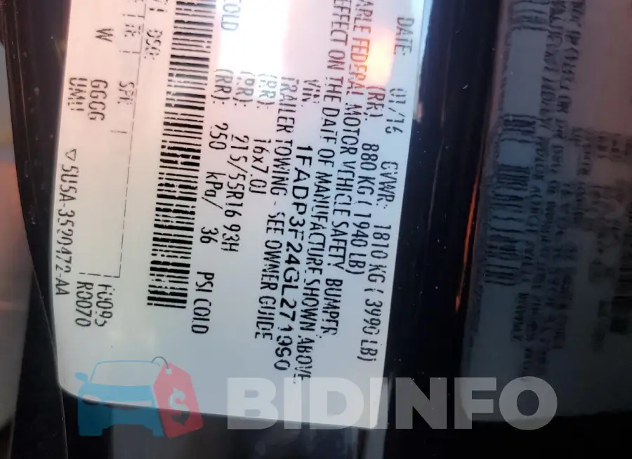 1FADP3F24GL271990 Photo# 12