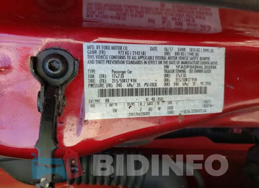 1FADP3H26HL302588 Photo# 12