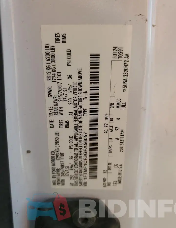 1FTMF1CF3GFA56057 Photo# 12