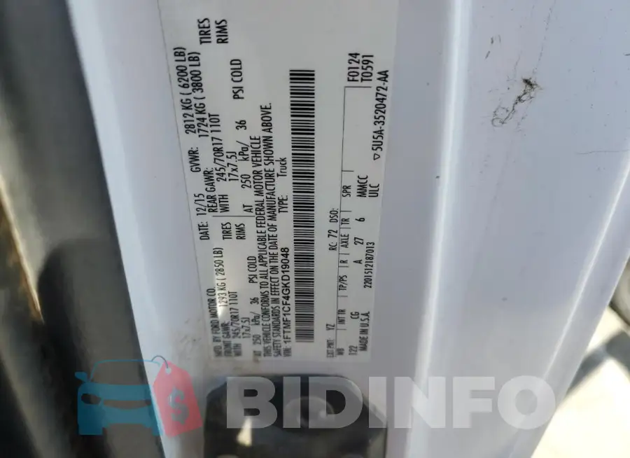 1FTMF1CF4GKD19048 Photo# 12