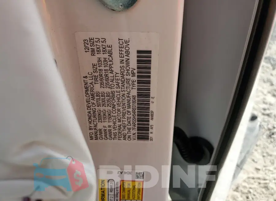 7FARS5H54RE018048 Photo# 14