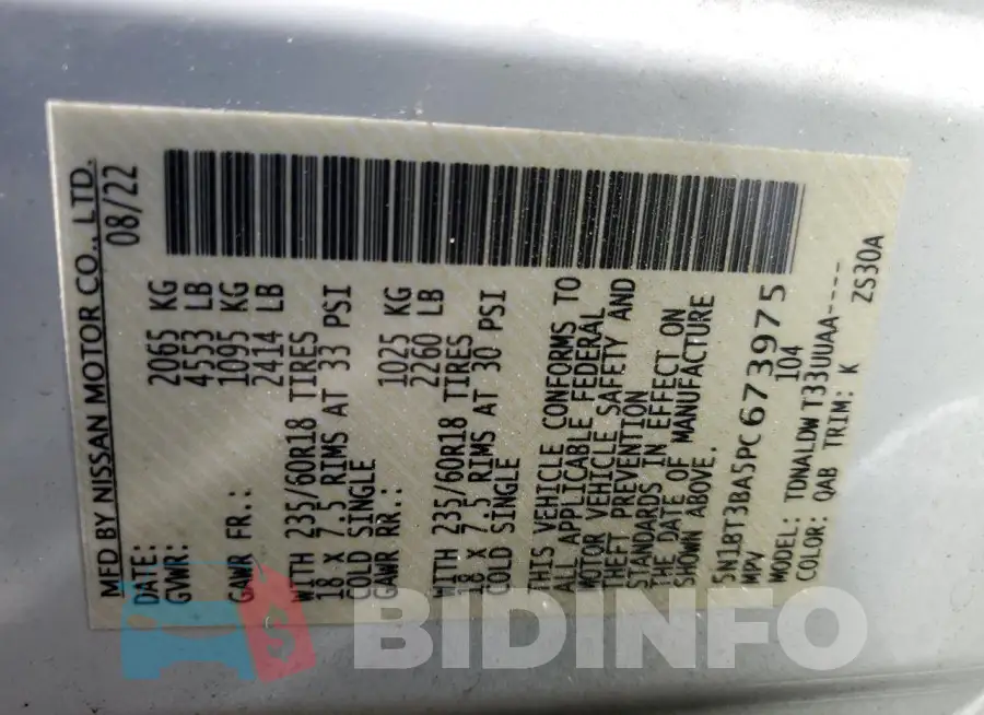 5N1BT3BA5PC673975 Photo# 14