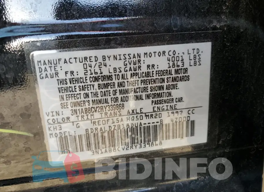 3N1AB8CV2RY339868 Photo# 12