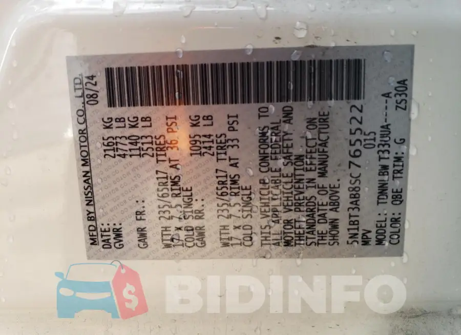 5N1BT3AB8SC765522 Photo# 13