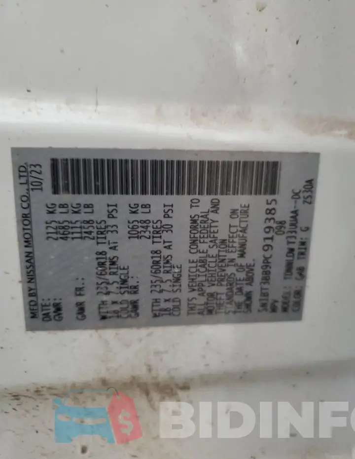 5N1BT3BB9PC919385 Photo# 14