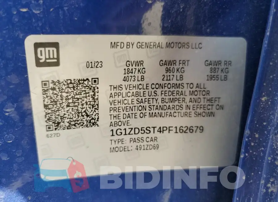 1G1ZD5ST4PF162679 Photo# 12