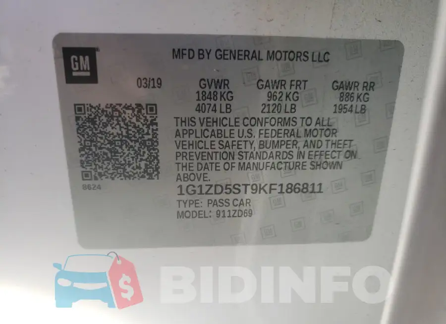 1G1ZD5ST9KF186811 Photo# 12