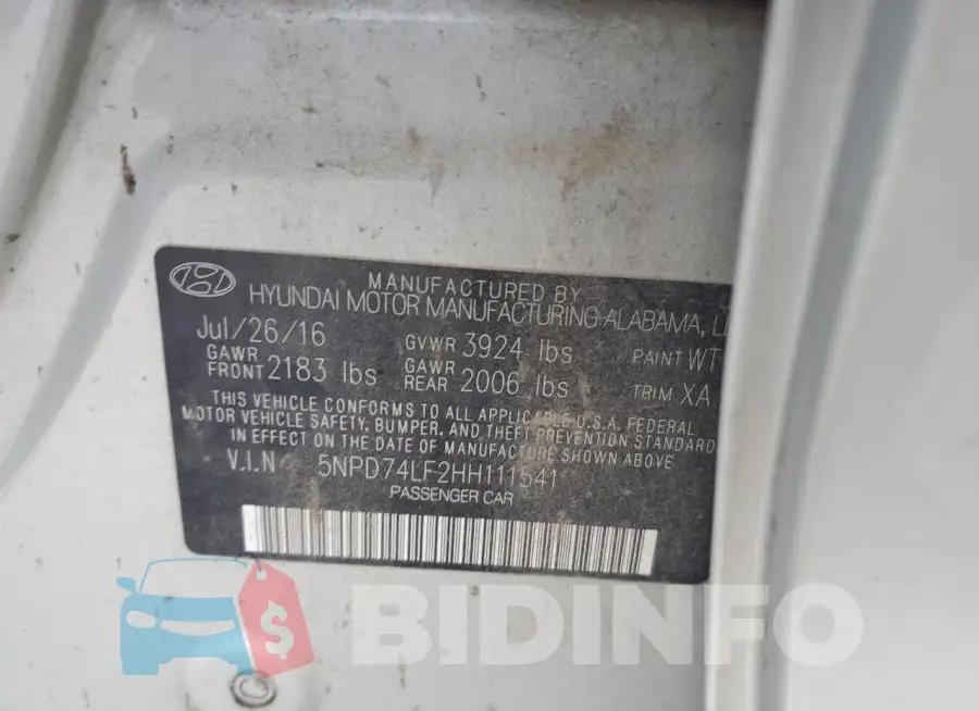 5NPD74LF2HH111541 Photo# 12
