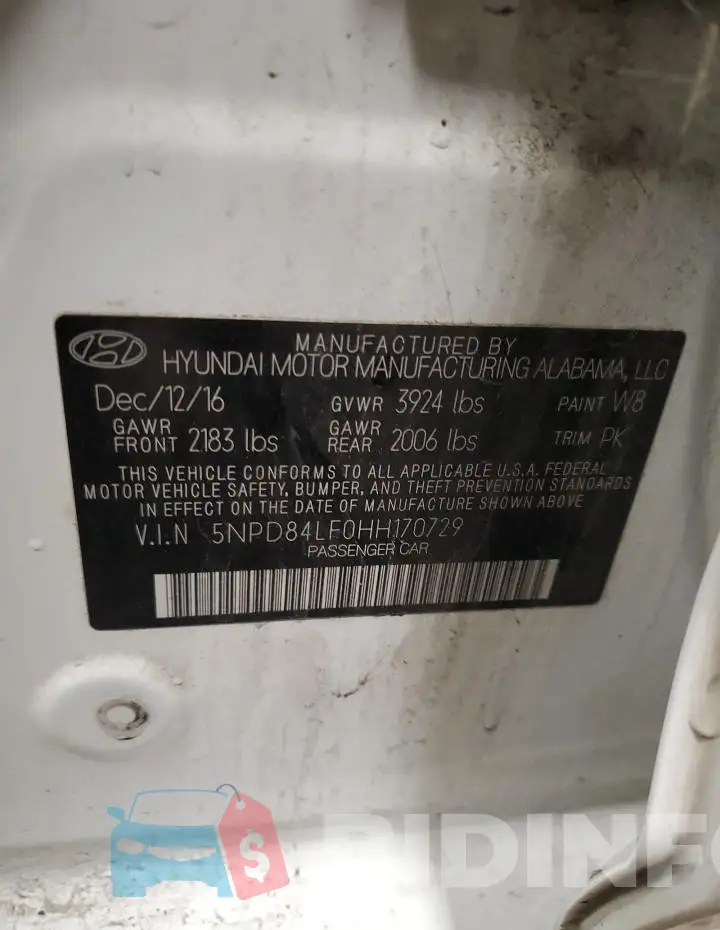 5NPD84LF0HH170729 Photo# 13