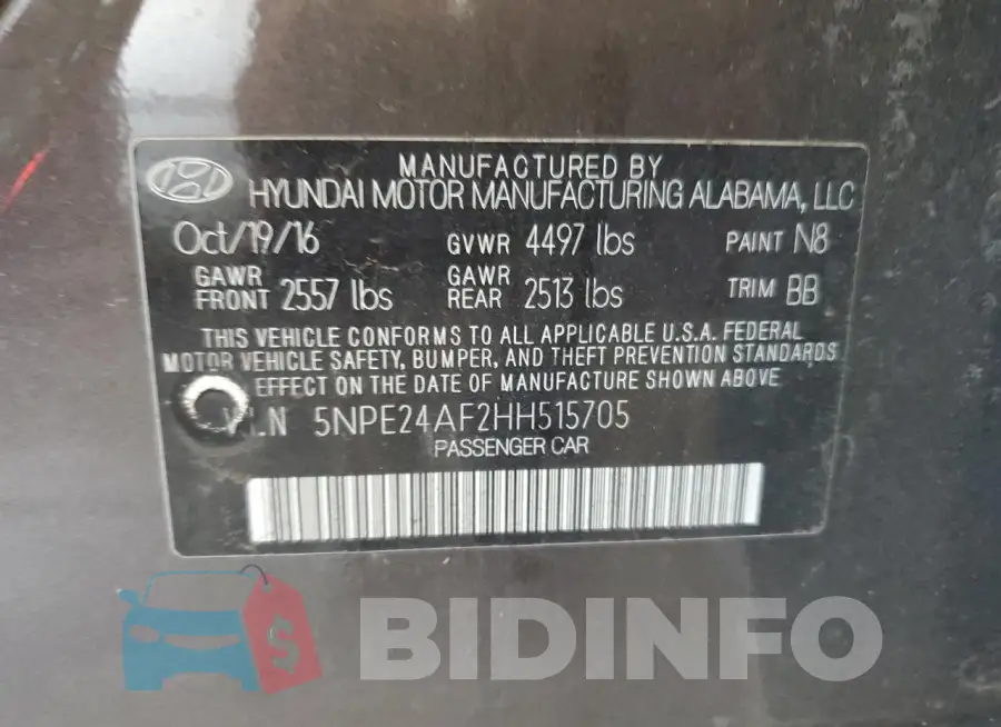 5NPE24AF2HH515705 Photo# 13