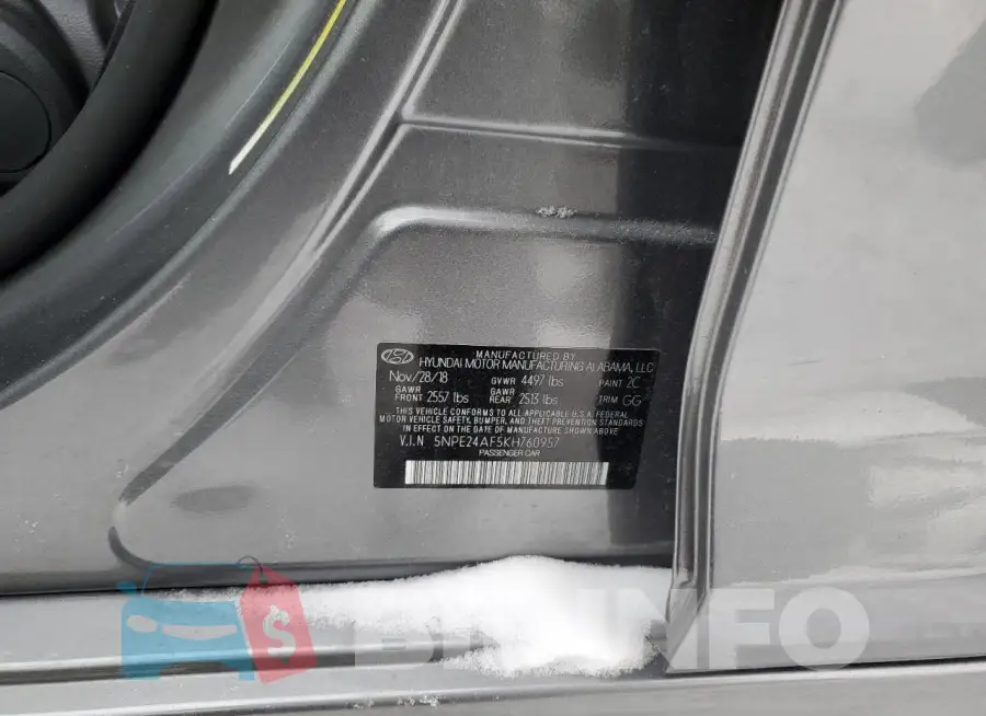 5NPE24AF5KH760957 Photo# 12