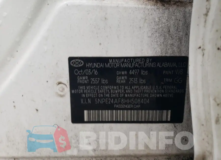 5NPE24AF8HH508404 Photo# 12