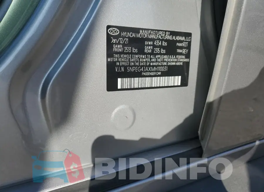 5NPEG4JAXMH110031 Photo# 12