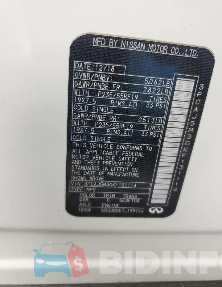 3PCAJ5M30KF131114 Photo# 13