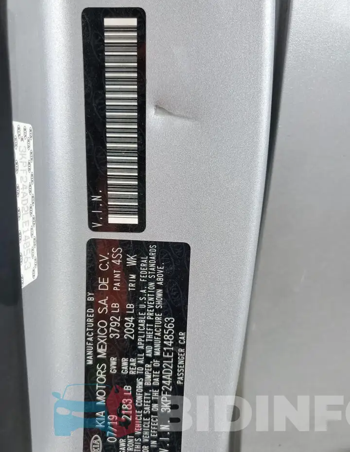 3KPF24AD2LE148563 Photo# 13