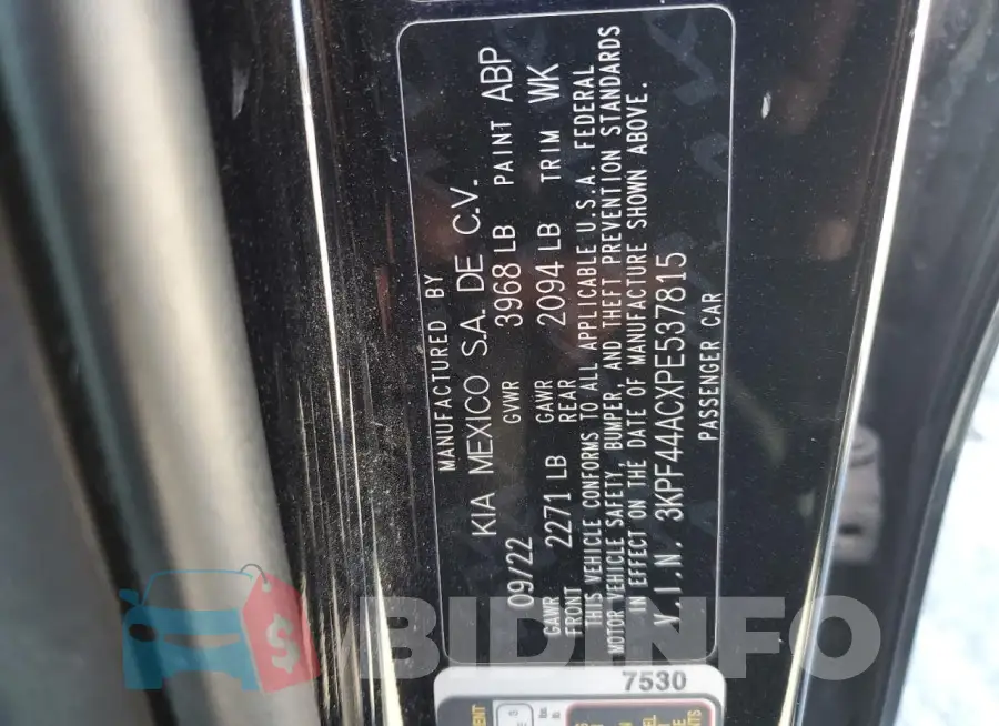 3KPF44ACXPE537815 Photo# 12