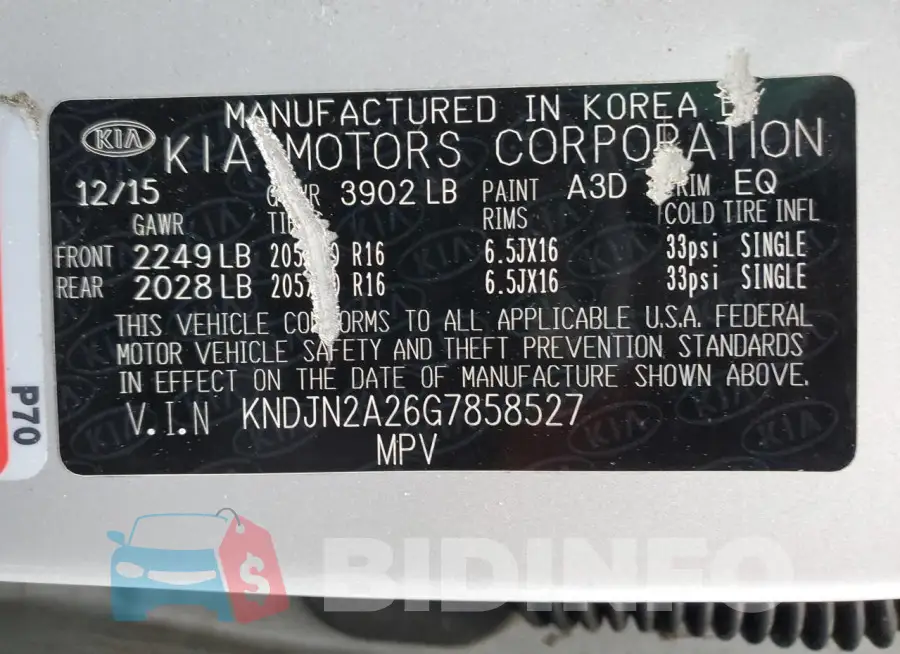 KNDJN2A26G7858527 Photo# 12