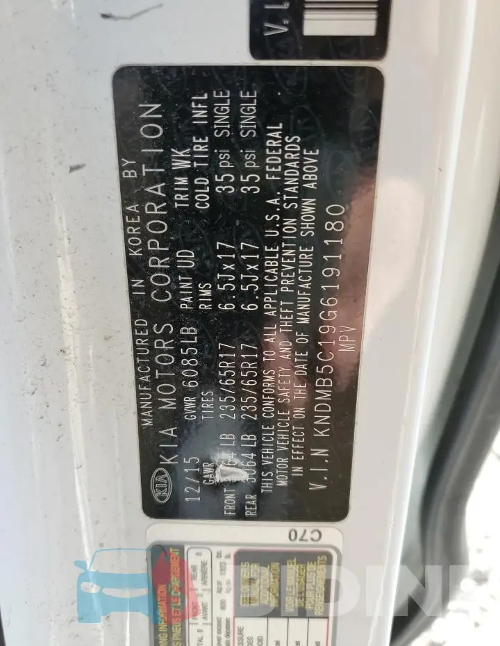 KNDMB5C19G6191180 Photo# 13