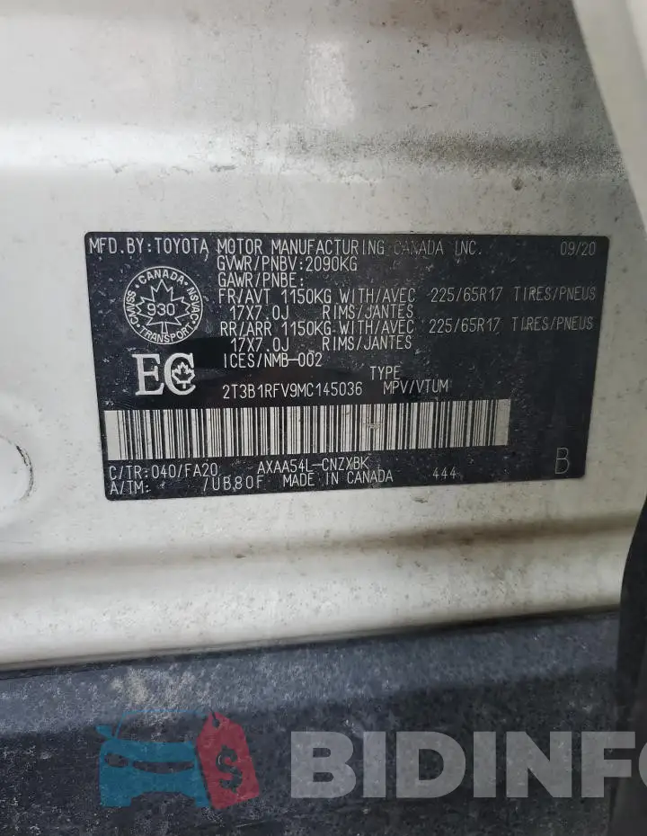 2T3B1RFV9MC145036 Photo# 14
