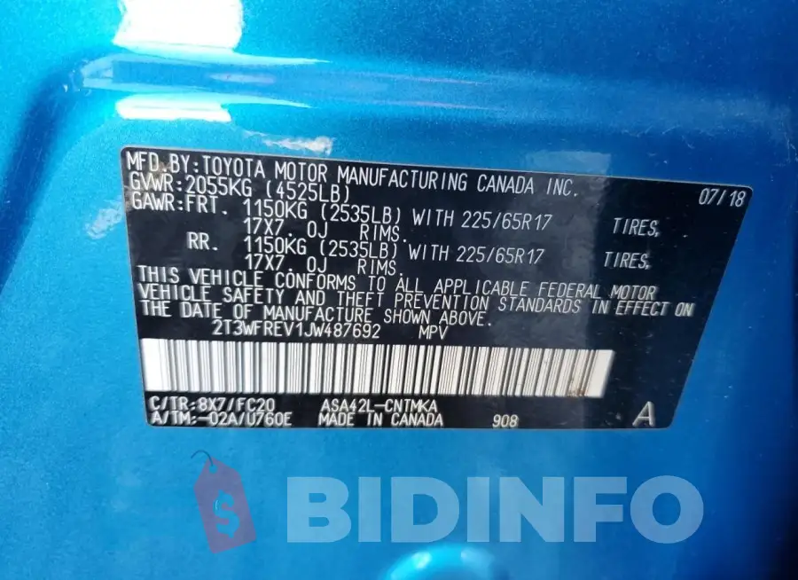 2T3WFREV1JW487692 Photo# 13