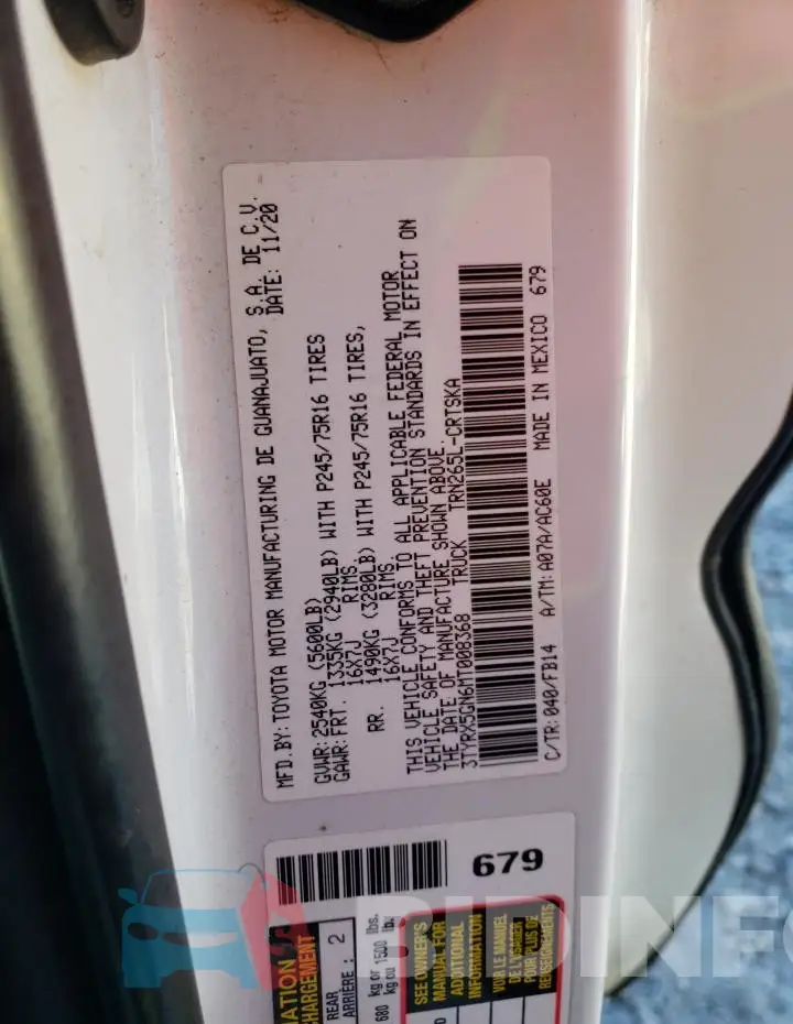 3TYRX5GN6MT008368 Photo# 12