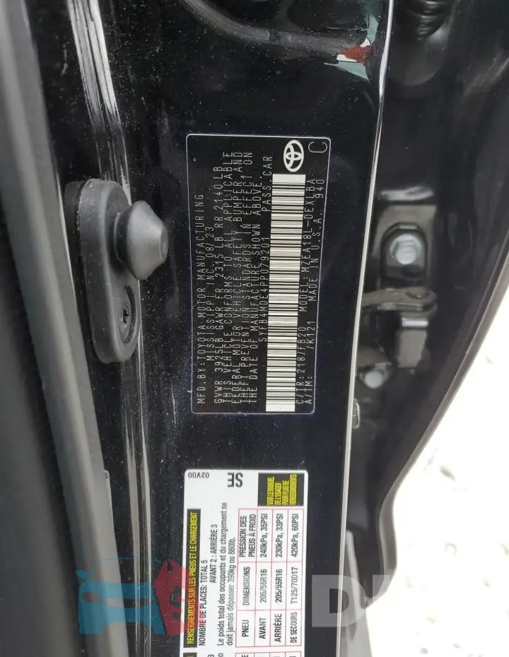 5YFB4MDE4PP079201 Photo# 12