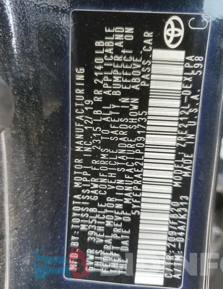 5YFEPRAE2LP091735 Photo# 13