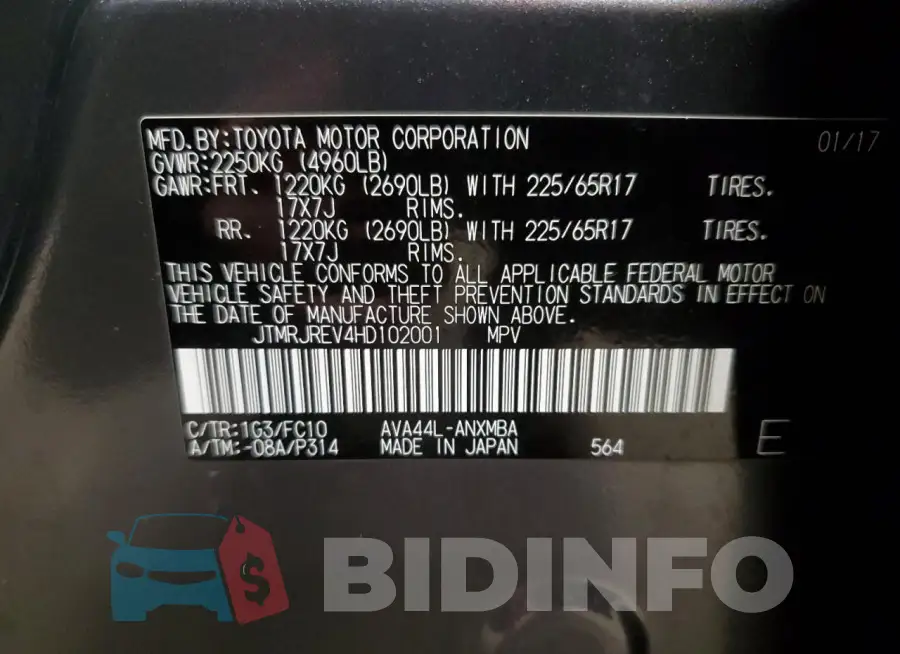 JTMRJREV4HD102001 Photo# 14