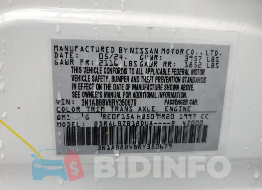 3N1AB8BV8RY350679 Photo# 12
