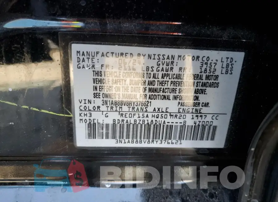 3N1AB8BV8RY376621 Photo# 13