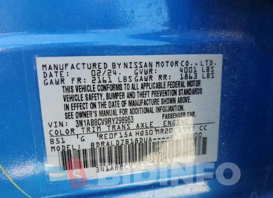 3N1AB8CV9RY298963 Photo# 12