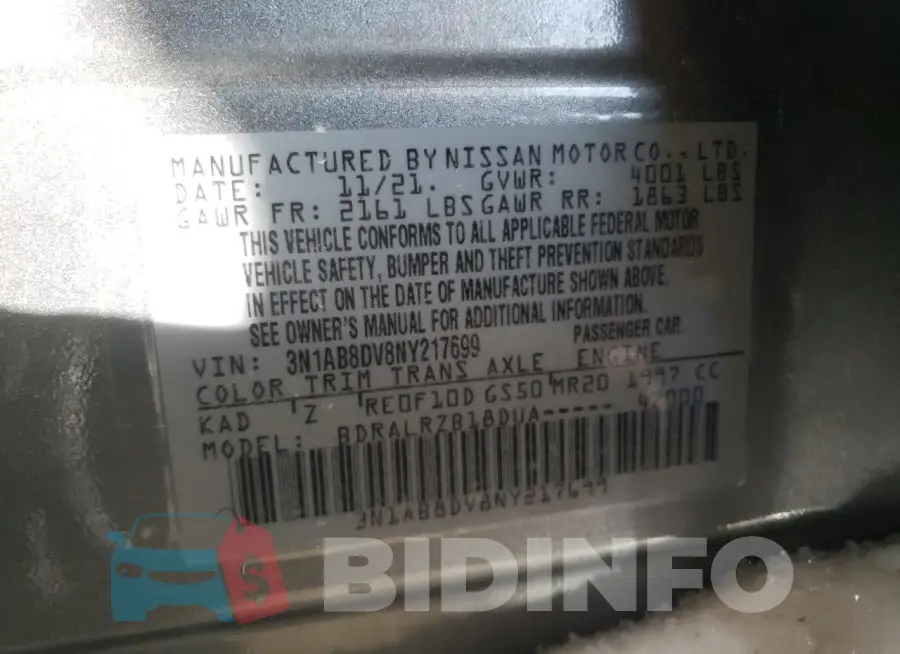 3N1AB8DV8NY217699 Photo# 12