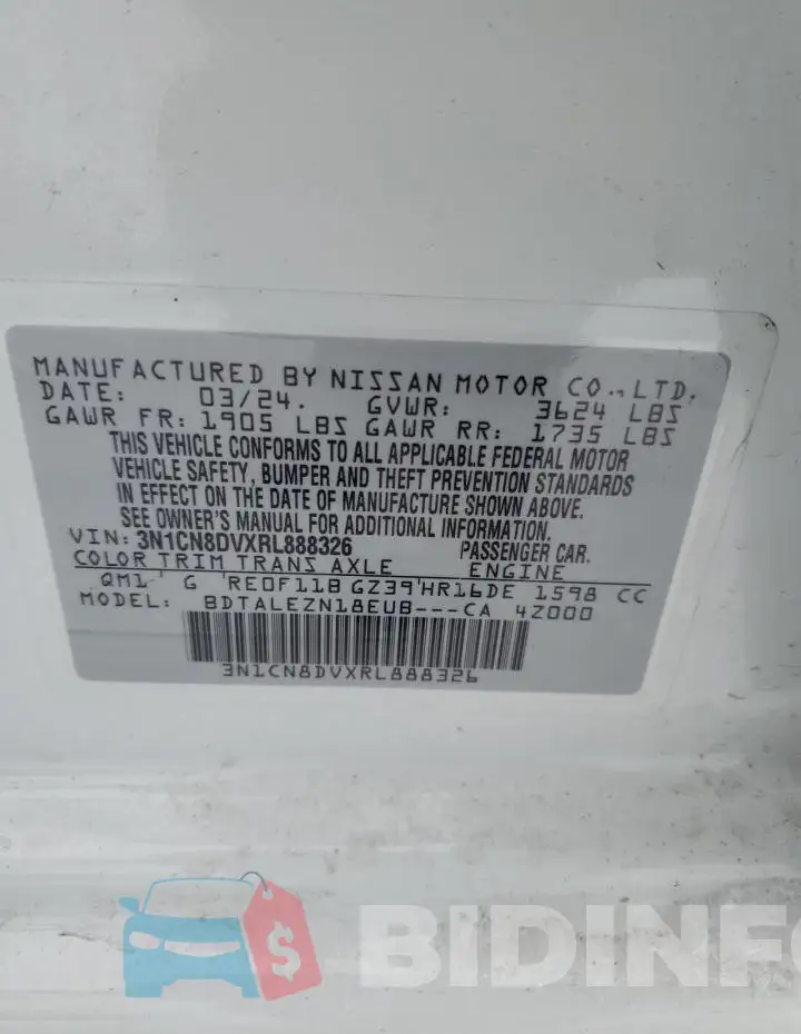 3N1CN8DVXRL888326 Photo# 12