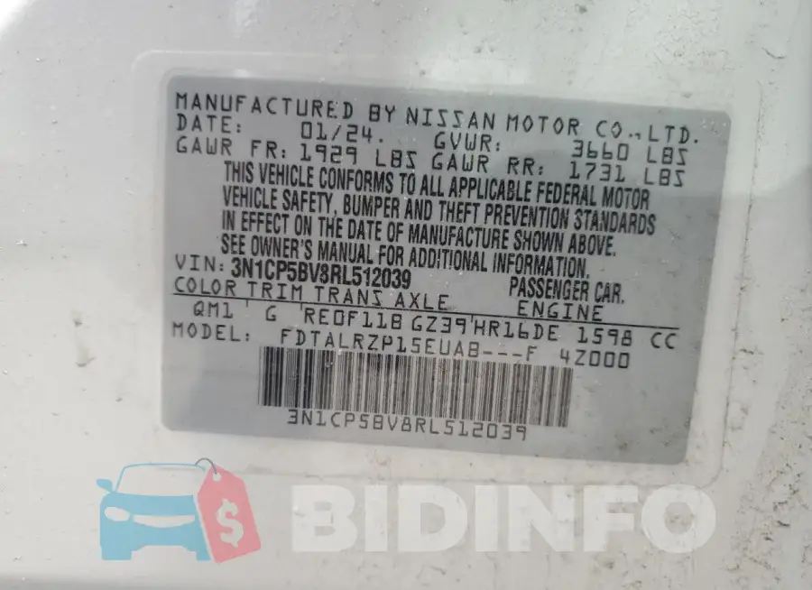 3N1CP5BV8RL512039 Photo# 14