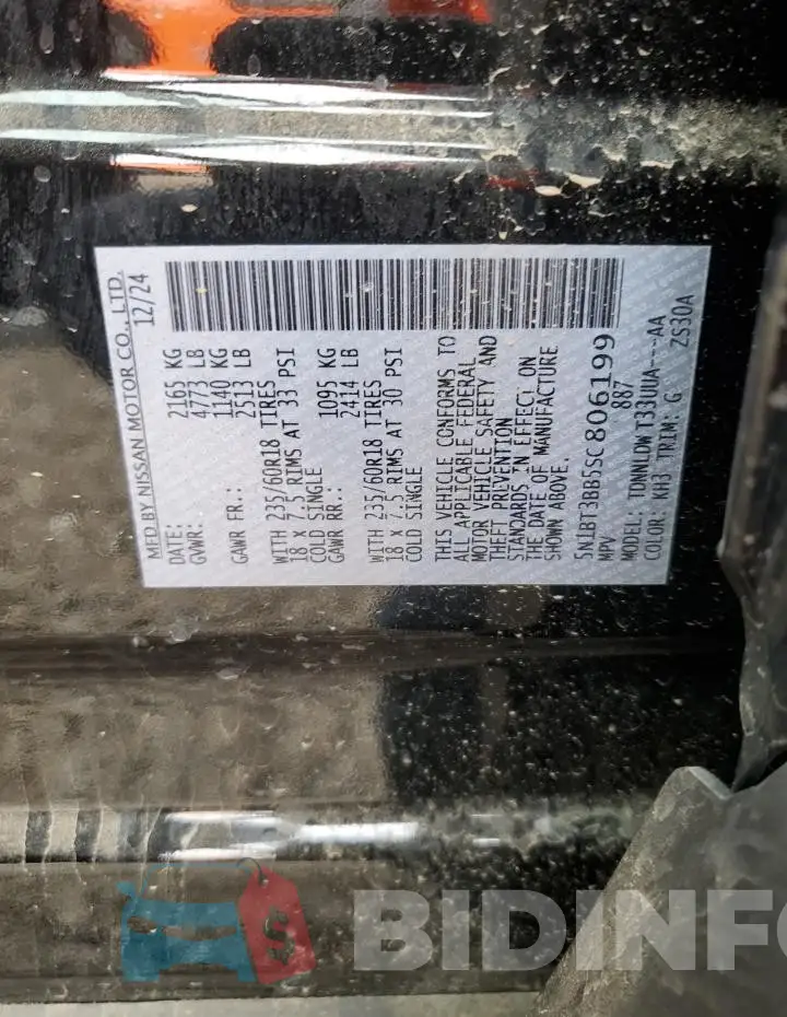 5N1BT3BB5SC806199 Photo# 13