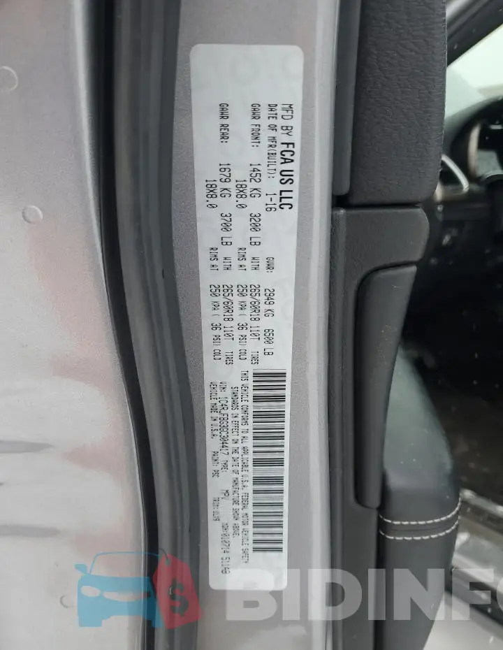 1C4RJFBG3GC304417 Photo# 13