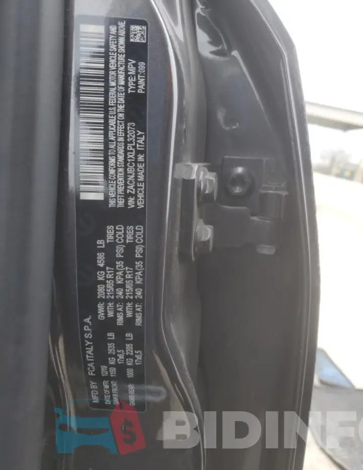 ZACNJBC1XLPL32073 Photo# 12